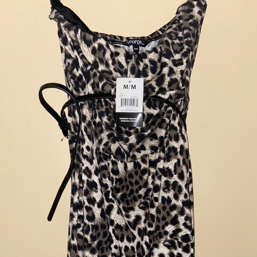 Leopard print dress.
